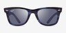 Ray-Ban RB2140 Wayfarer Striped Blue AcetateSunglass Frames from EyeBuyDirect, Front View