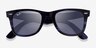Ray-Ban RB2140 Wayfarer Striped Blue AcetateSunglass Frames from EyeBuyDirect, Closed View