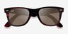 Ray-Ban RB2140 Wayfarer Striped Red AcetateSunglass Frames from EyeBuyDirect, Closed View