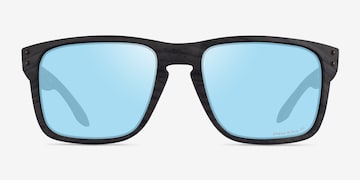 Oakley Holbrook Xl - Square Woodgrain Frame Prescription Sunglasses |  Eyebuydirect