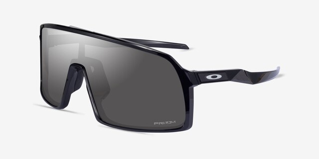 Oakley Sutro Shinny Black PlasticSunglass Frames from EyeBuyDirect, Angle View
