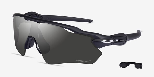 Oakley Radar Ev Matte Black PlasticSunglass Frames from EyeBuyDirect, Angle View