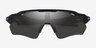 Oakley Radar Ev Matte Black PlasticSunglass Frames from EyeBuyDirect, Closed View