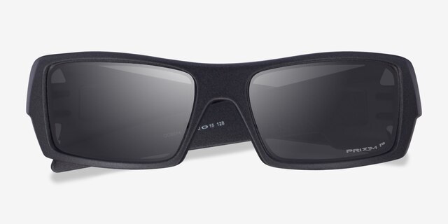 Oakley Gascan Polished Black PlasticSunglass Frames from EyeBuyDirect, Closed View
