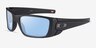 Oakley Fuel Cell Matte Black PlasticSunglass Frames from EyeBuyDirect, Angle View