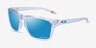 Oakley Sylas Crystal PlasticSunglass Frames from EyeBuyDirect, Angle View