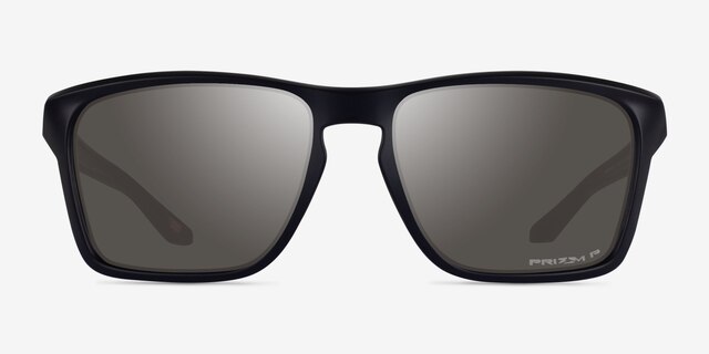 Oakley Sylas Polished Black PlasticSunglass Frames from EyeBuyDirect, Front View