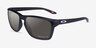 Oakley Sylas Polished Black PlasticSunglass Frames from EyeBuyDirect, Angle View
