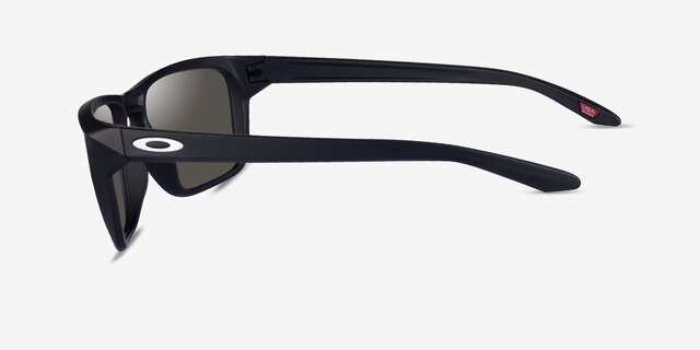 Oakley Sylas Polished Black PlasticSunglass Frames from EyeBuyDirect, Side View