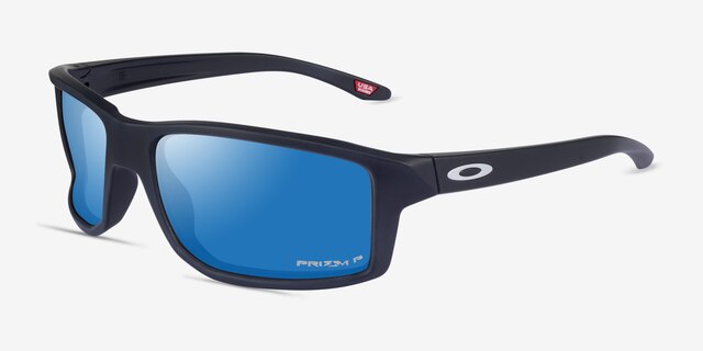 Oakley Gibston Polished Black PlasticSunglass Frames from EyeBuyDirect, Angle View