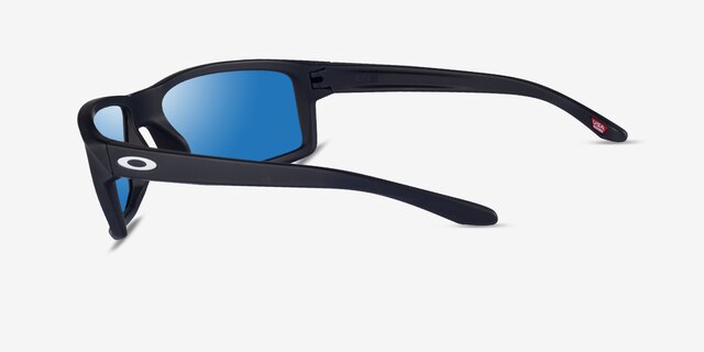 Oakley Gibston Polished Black PlasticSunglass Frames from EyeBuyDirect, Side View