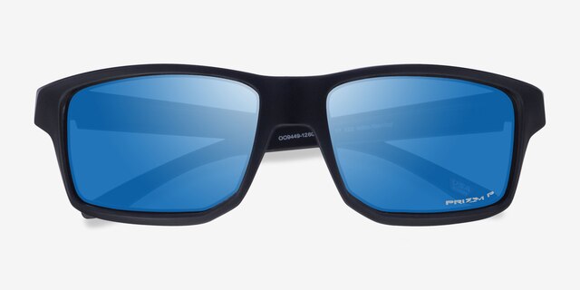 Oakley Gibston Polished Black PlasticSunglass Frames from EyeBuyDirect, Closed View