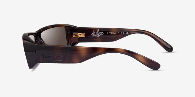 Vogue Eyewear VO5442S Dark Tortoise PlasticSunglass Frames from EyeBuyDirect, Side View