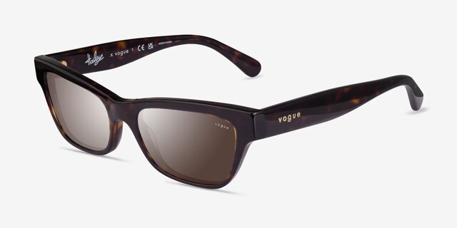 Vogue Eyewear VO5514S Dark Tortoise AcetateSunglass Frames from EyeBuyDirect, Angle View