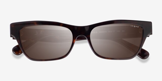 Vogue Eyewear VO5514S Dark Tortoise AcetateSunglass Frames from EyeBuyDirect, Closed View