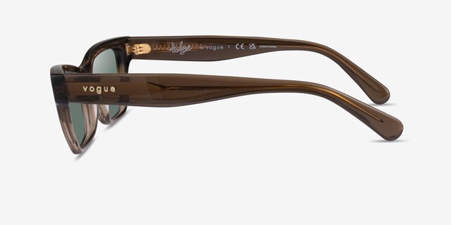 Vogue Eyewear VO5514S Transparent Dark Khaki AcetateSunglass Frames from EyeBuyDirect, Side View