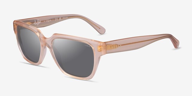 Vogue Eyewear VO5512S Light Peach AcetateSunglass Frames from EyeBuyDirect, Angle View