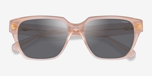 Vogue Eyewear VO5512S Light Peach AcetateSunglass Frames from EyeBuyDirect, Closed View