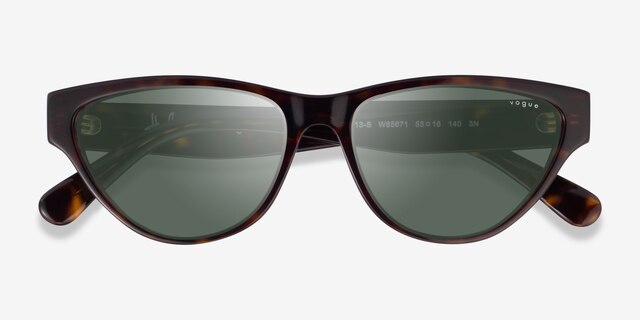 Vogue Eyewear VO5513S Dark Tortoise AcetateSunglass Frames from EyeBuyDirect, Closed View