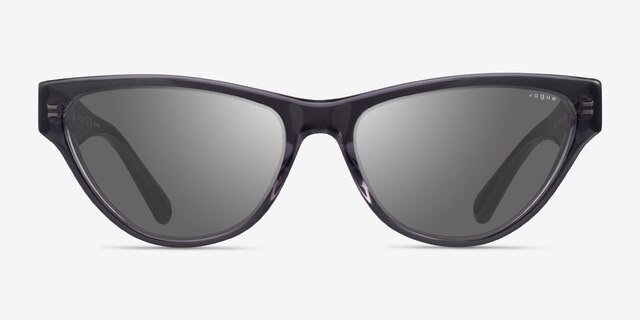 Vogue Eyewear VO5513S Transparent Dark Gray AcetateSunglass Frames from EyeBuyDirect, Front View