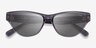 Vogue Eyewear VO5513S Transparent Dark Gray AcetateSunglass Frames from EyeBuyDirect, Closed View