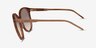 Vogue Eyewear VO5509S Striped Brown AcetateSunglass Frames from EyeBuyDirect, Side View