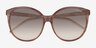 Vogue Eyewear VO5509S Striped Brown AcetateSunglass Frames from EyeBuyDirect, Closed View
