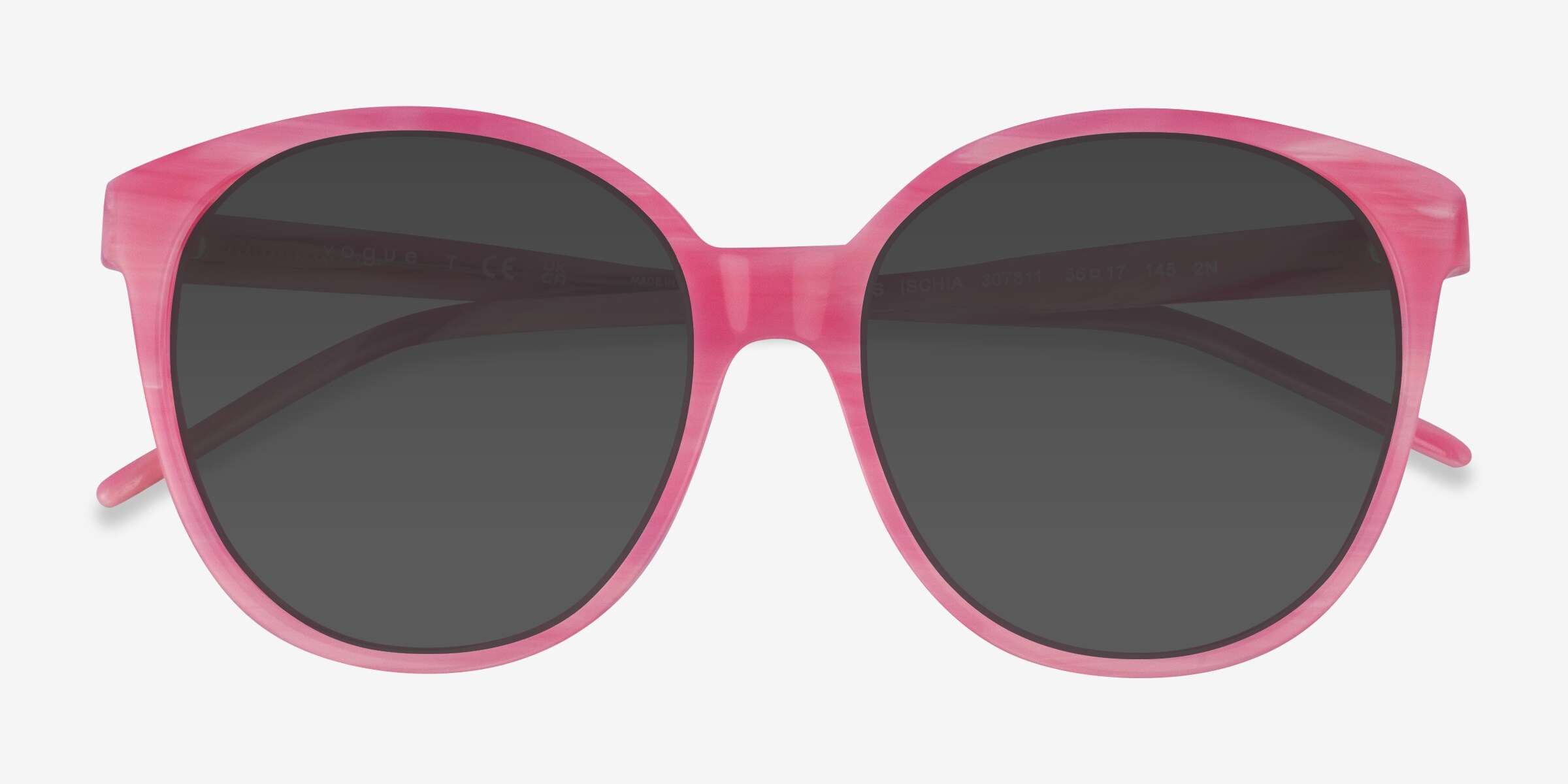 Vogue Eyewear VO5509S Ischia - Round Pink Frame Sunglasses 