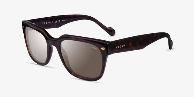 Vogue Eyewear VO5490S Dark Tortoise AcetateSunglass Frames from EyeBuyDirect, Angle View