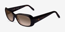 Vogue Eyewear VO2606S Écaille Noire Acétate Soleil de Lunette de vue d'EyeBuyDirect, Vue d'Angle