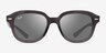 Ray-Ban RB4398 Erik Clear Dark Gray PlasticSunglass Frames from EyeBuyDirect, Front View
