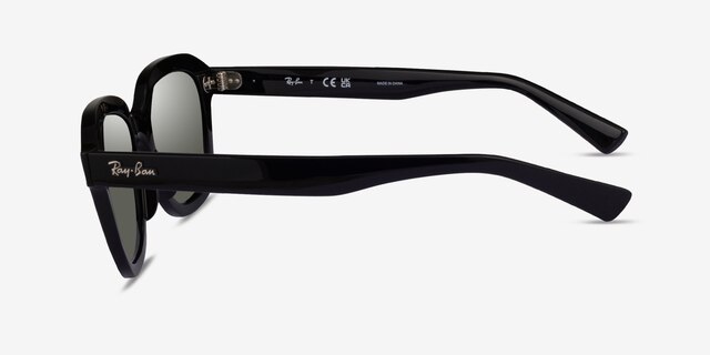 Ray-Ban RB4398 Erik Black PlasticSunglass Frames from EyeBuyDirect, Side View