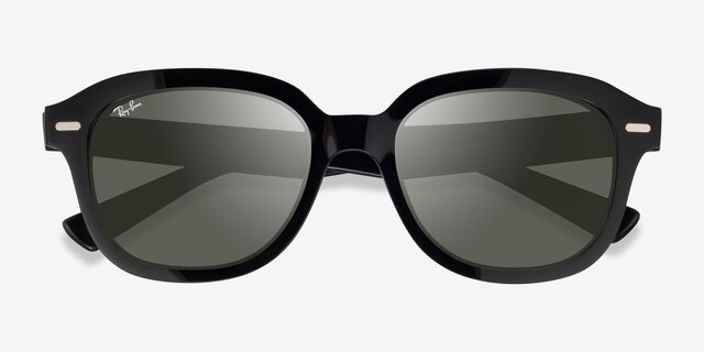 Ray-Ban RB4398 Erik Black PlasticSunglass Frames from EyeBuyDirect, Closed View