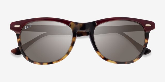 Ray-Ban RB2398 Yellow Tortoise AcetateSunglass Frames from EyeBuyDirect, Closed View