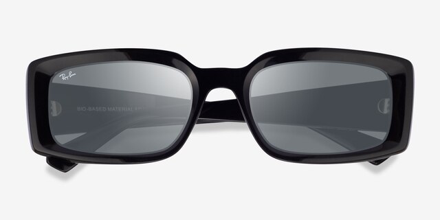 Ray-Ban RB4395 Kiliane Black Eco-friendlySunglass Frames from EyeBuyDirect, Closed View