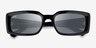 Ray-Ban RB4395 Kiliane Black Eco-friendlySunglass Frames from EyeBuyDirect, Closed View