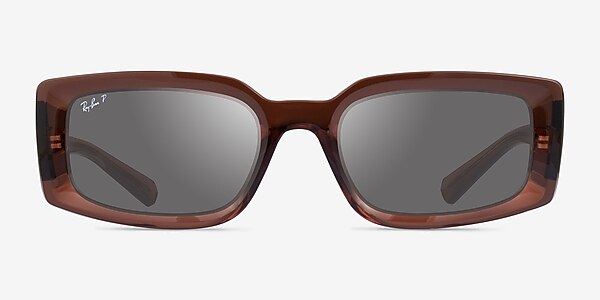 Ray-Ban RB4395 Kiliane Transparent Brown Éco-responsable Soleil de Lunette de vue