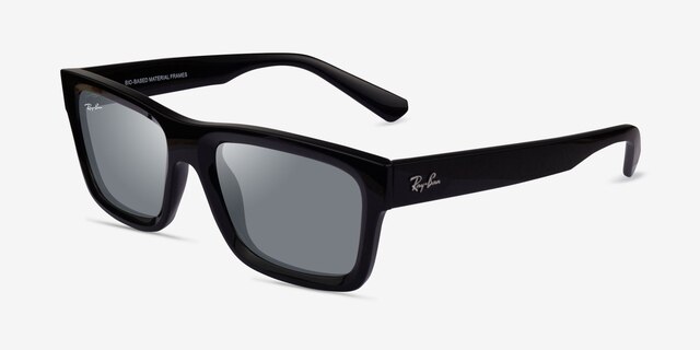 Ray-Ban RB4396 Warren Black Eco-friendlySunglass Frames from EyeBuyDirect, Angle View