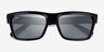Ray-Ban RB4396 Warren Black Eco-friendlySunglass Frames from EyeBuyDirect, Closed View