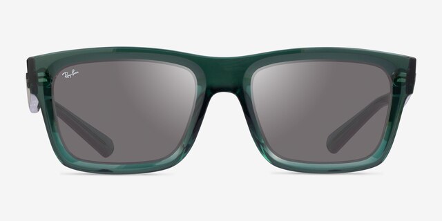 Ray-Ban RB4396 Warren Transparent Green Eco-friendlySunglass Frames from EyeBuyDirect, Front View