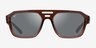Ray-Ban RB4397 Corrigan Transparent Brown Eco-friendlySunglass Frames from EyeBuyDirect, Front View