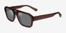 Ray-Ban RB4397 Corrigan Transparent Brown Eco-friendlySunglass Frames from EyeBuyDirect, Angle View