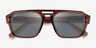Ray-Ban RB4397 Corrigan Transparent Brown Eco-friendlySunglass Frames from EyeBuyDirect, Closed View