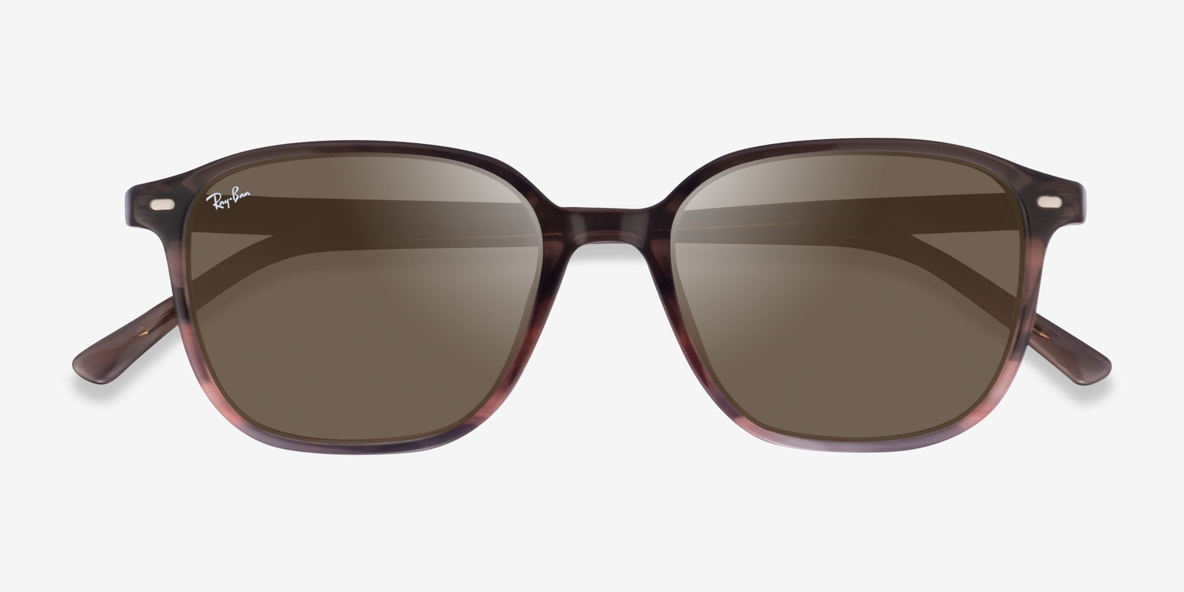 Ray-Ban RB2193 Leonard - Square Striped Brown Frame Prescription