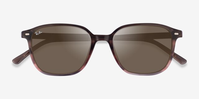 Ray-Ban RB2193 Leonard Striped Brown AcetateSunglass Frames from EyeBuyDirect, Closed View