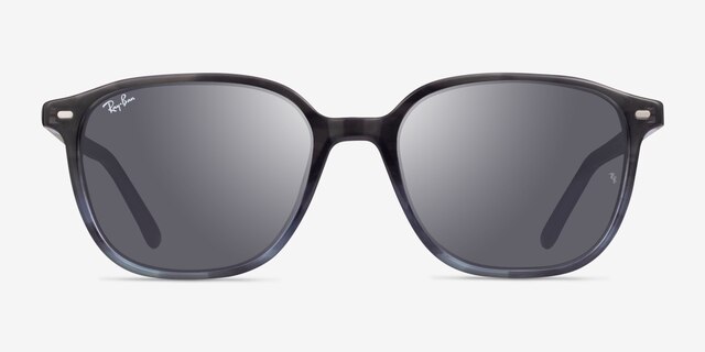 Ray-Ban RB2193 Leonard Striped Gray AcetateSunglass Frames from EyeBuyDirect, Front View