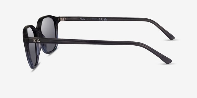 Ray-Ban RB2193 Leonard Striped Gray AcetateSunglass Frames from EyeBuyDirect, Side View