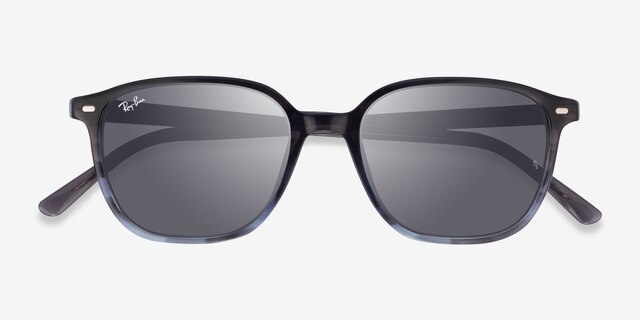Ray-Ban RB2193 Leonard Striped Gray AcetateSunglass Frames from EyeBuyDirect, Closed View