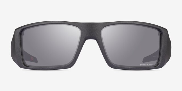 Oakley Heliostat Frosted Gray PlasticSunglass Frames from EyeBuyDirect, Front View