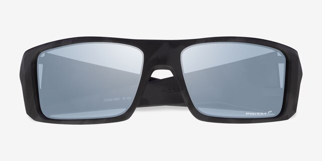 Oakley Heliostat Matte Black PlasticSunglass Frames from EyeBuyDirect, Closed View